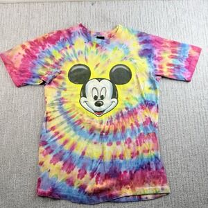 Vintage Disney Mickey Mouse Tie Dye Shirt Single Stitch Medium